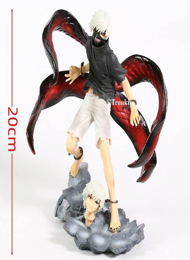 Trunkin Tokyo Ghoul Anime | Kaneki Ken Touka Kirishima PVC Action Figure | Awakening Figurine Generation of Dark Jin Muyan Manga Collectible |Figurine 22Cm - Image 5
